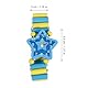 Hemobllo 3 Stück Holz Armbanduhren Spielzeug, Niedliche Cartoon Hölzerne Uhren Spielzeug Elastische Armband Simulation Armbanduhren Kinder Spielzeug (Zufälliger Stil)