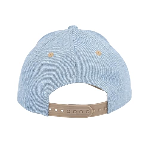 Casquette enfant maximo aspect denim style snap-back bleu