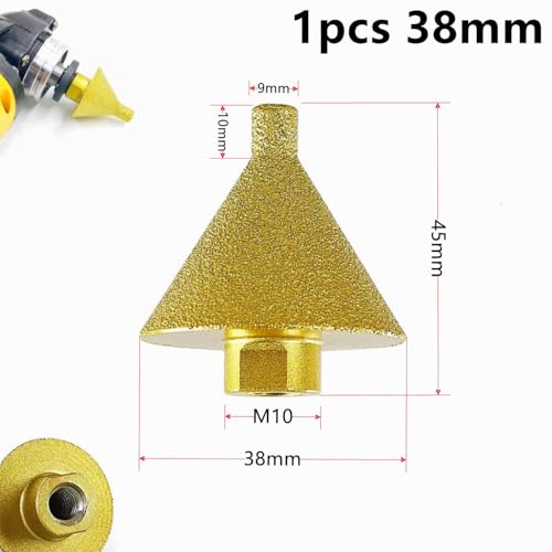Broca biseladora de diamante para mármol 38mm y 50mm miniatura 2