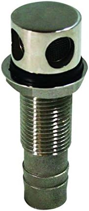 316 Stainless Steel Straight Gas Fuel Tank Vent w/SS Screen 3/4" ID 2-3/4" Length Boat Marine