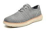 MOHEM Men's Mesh Dress Oxfords Shoes Lightweight Business Shoes Casual Work Sneakers(MOHEM-menoxfords2366-Gray39)