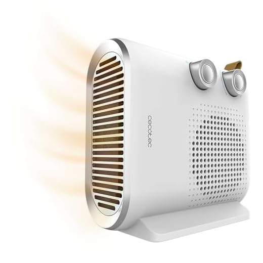 Cecotec Calefactor Eléctrico ReadyWarm 2050 Max Dual White, Termoventilador 2000 W, 2 niveles de potencia y 3 modos de funcionamiento, 20 m2