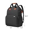 LUXJA Breast Pump Bag with Compartments for Cooler Bag and Laptop, Breast Pump Backpack with 2 Options for Wearing (Fits Most Major Breast Pump, Suitable for Working Mothers), Black