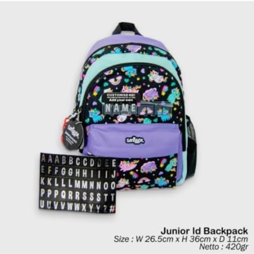 Image of School Backpack for Kids, Adjustable Padded Straps, SMIGGLE Bags for Stylish Durable Backpack Shoulder School Bags for Birthday Gift for children Tuition Bag