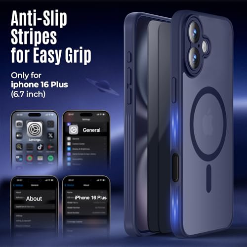 Image of Symcele Designed for iPhone 16 Plus Case, Deep Blue