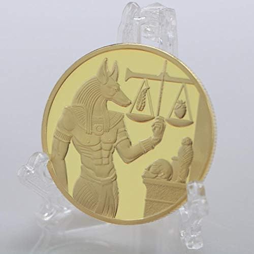 WLZQELVCF Moneda Conmemorativa del Antiguo Egipto, Moneda de Oro, Regalo, decoración, Moneda Coleccionable.
