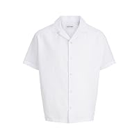 Jjesummer Linen Blend Resort - Maglietta SN, Bianco
