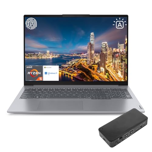 Lenovo ThinkBook 16 Gen 6 �r�W�l�X�m�[�g�p�\�R�� | 16�C���` FHD+�f�B�X�v���C | AMD Ryzen 5 7530U | 32GB RAM | 2TB SSD | FP���[�_�[ | HDMI | �E�F�u�J���� | �o�b�N