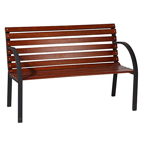 LOLAhome Banco Jardín 2 Plazas Nogal