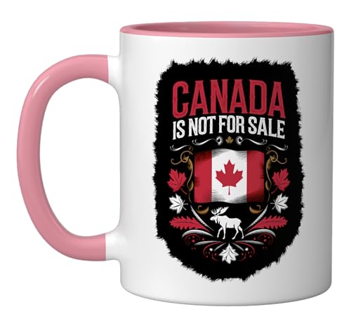 Taza de cerámica Canadá no está en venta rosa/blanca miniatura 1