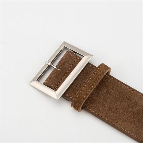 Decorative Belt Retro Brown Waist Belt For Women Casual Versatile Coat Dress Accessories Girdle Goth Pin Buckle Waistband for Country Concert Outfit(Black)3