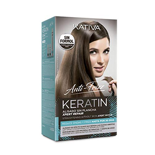 Kativa Keratin Anti-Frizz Alisado Sin Plancha Repara Puntas 30 DE­As - 5...