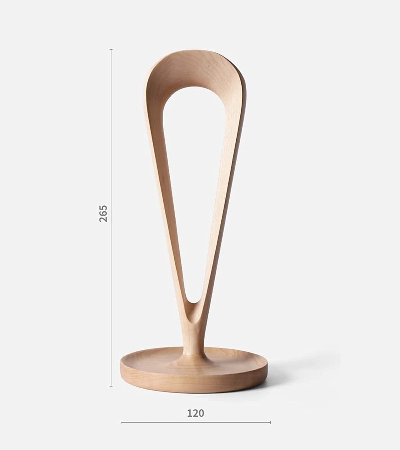 MRKU Supporto per Cuffie, Gancio per Cuffie da scrivania in Legno con avvolgicavo, in Legno massello, per Tutti Gli Accessori da Gaming.
