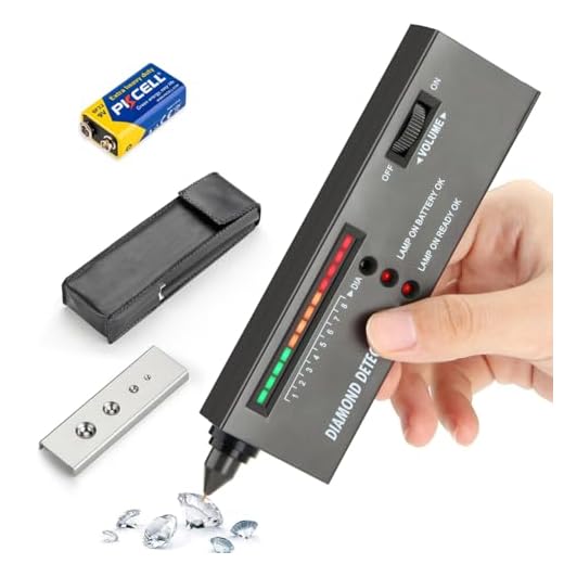 Diamond Tester, Professional Jewelers' Gemstone Detector, High Accuracy Diamond Checker Pen Professional for Jewelers, Gem Tester (Jewelry-Only Detection)