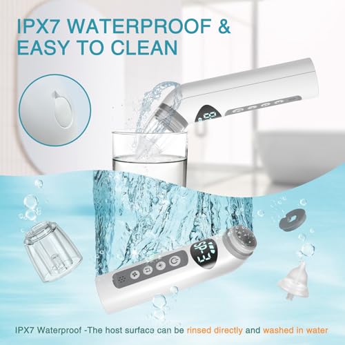 Bivni X8020 Baby Nasal Aspirator, Ipx7 Waterproof Electric Nasal Aspirator For Baby, Baby Nose Sucker Baby With 3 Silicone Tips, Adjustable 3 Levels Suction thumb #1