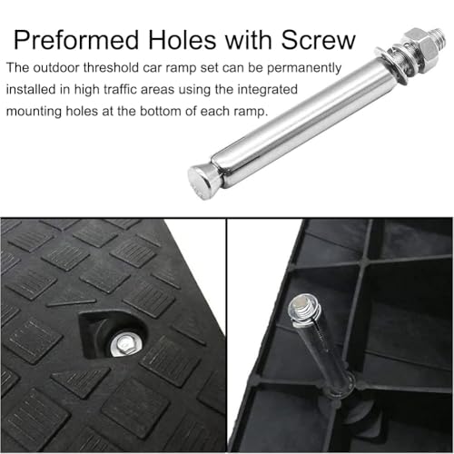 Rampas portátiles para bordillos SOYDAN de alta resistencia, rampas umbral ligeras para muelles de carga, bicicletas, entradas y vehículos miniatura 7