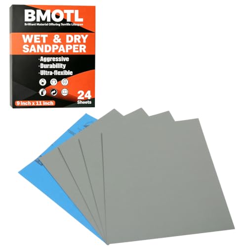 BMOTL Wet Dry Sandpaper Sheets 1500 Grit