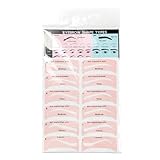 TORMEN 48 PCS Eyebrow Stencil Kit for Women 24 Styles Brow Stencil toolBrow Shaping Templates with Strap Makeup Skin-Friendly Shaper Beginners Pros