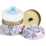 Powder Puff and Powder Container for Body Dusting Powder Case with Puff for Baby and Women,Loose Pow