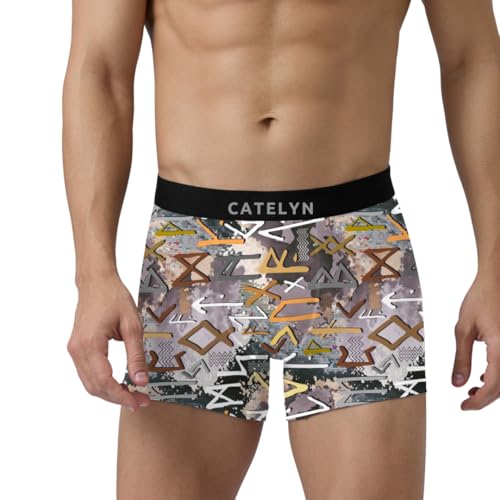 Image of CATELYN Ultra-Soft Nylon Breathable Stretch Trunks Men's Premium Printed Innerwear for Daily Comfort Men Sweatproof (Pack of 4)