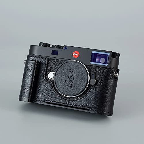 SIUTATDSH Camera Half Case for Leica M11/M11-P/M EV1, Vintage Metal Genuine Leather Camera Protective Cases Stylish Portable Shockproof (BlackB) by SIUTATDSH - Used condition - Image 7
