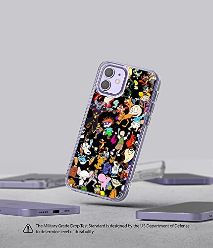 Kanghe Pure Clear Anti-Scratch Tpu Case For Iphone 12 Pro Max (6.7) Phone Transparent Protective Cover 80S 90S Tv Show Cartoon Case #TOP2