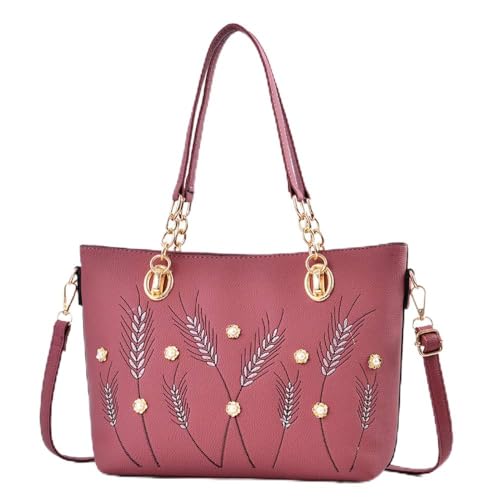 Sac à main pour femme grand format avec sac à glissière mezzanine intégré