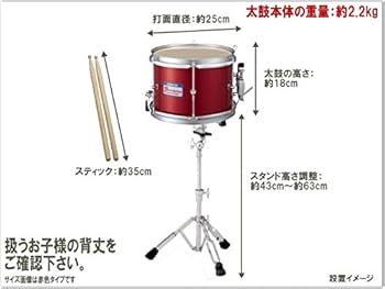 ゼンオン　バンビーナ 　テナードラムPG-2　マーチングドラ厶　太鼓 楽天市場】ZEN-ON（ゼンオン） マーチング テナー・ドラム