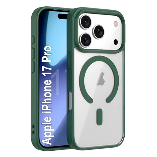 Image of Zapcase Back Case Cover for iPhone 17 Pro | Compatible for iPhone 17 Pro Back Cover | Scratch-Resistant Back Cover | Forest Green