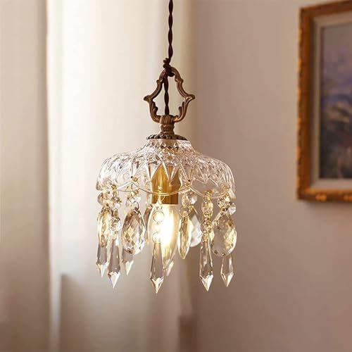 Lámpara de techo de gota de cristal para iluminar mesa 3