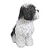 Hi-Line Gift Ltd Sitting Dog - Shih Tzu black and White