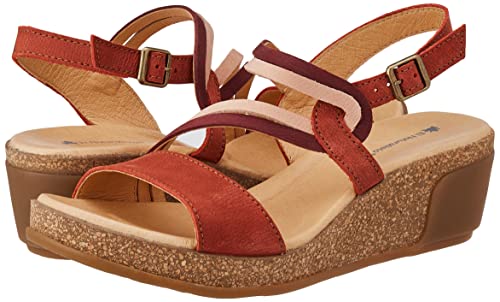 El Naturalista N5019 Leaves, Sandali Donna, Rosso