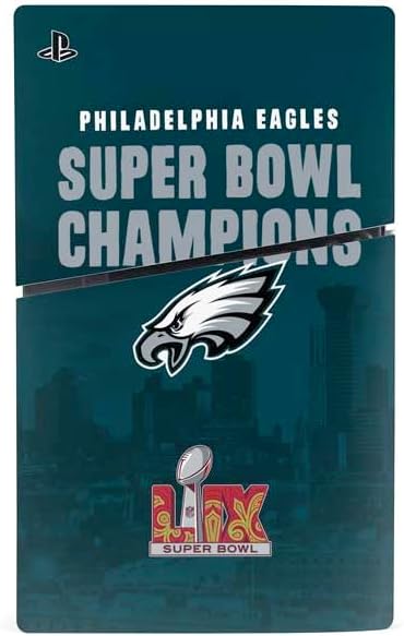 Skinit Decal Gaming Skin Compatible with PS5 Slim Digital Edition Bundle - Officially Licensed NFL Philadelphia Eagles Super Bowl LIX Champions Design