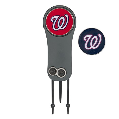 Outil de réparation MLB Washington Nationals pour réparer les pitchs sur le green de golf