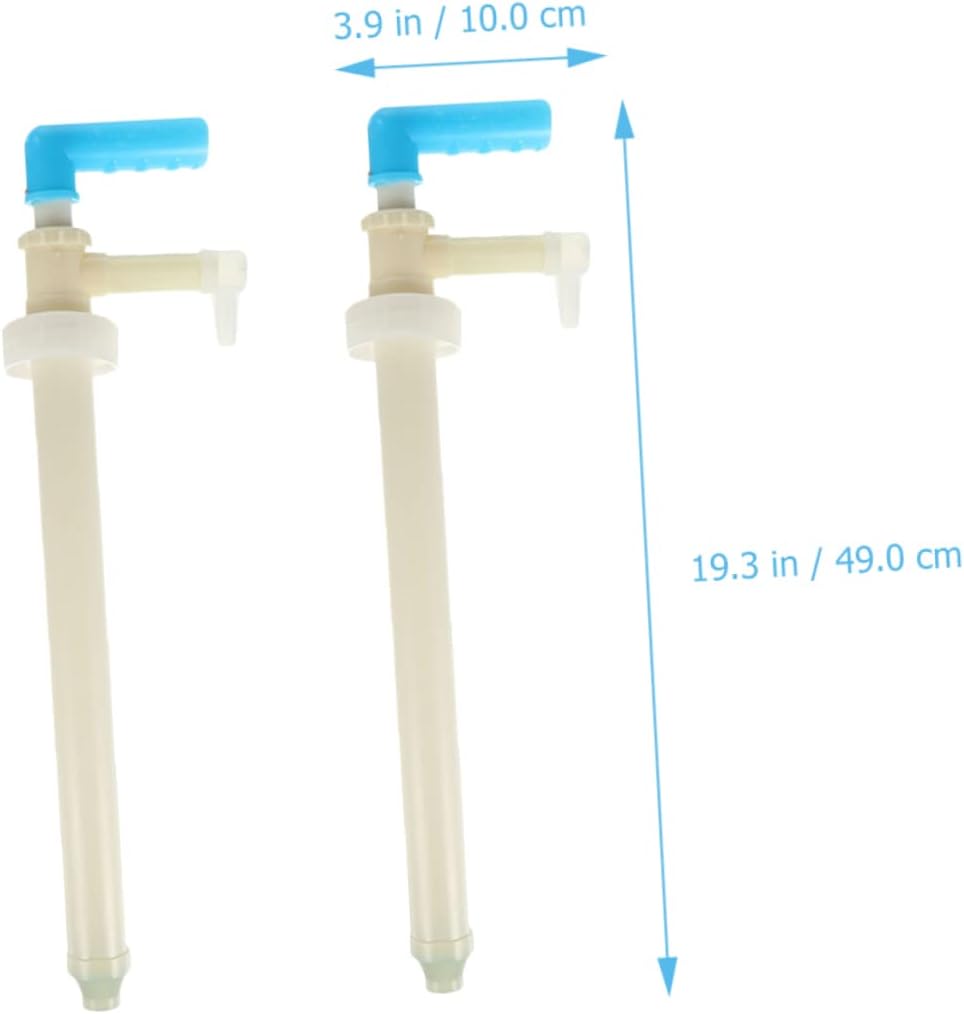 ULTECHNOVO 2pcs Manual Oil Transfer Pump Hand-operated Liquid Sucker for Fuel and Water Portable Fuel Pump for Car and Home Use