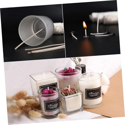 Pabilos de algodón para velas aromáticas sin humo 61m 100 piezas miniatura 4