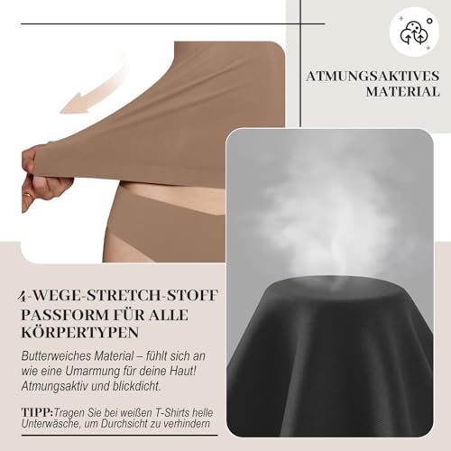 Damen T Shirt Sports Rundhalsausschnitt Leichtes, Soft Stretch Top, Kurzarmshirt für Casual Life, Sommer, Gym