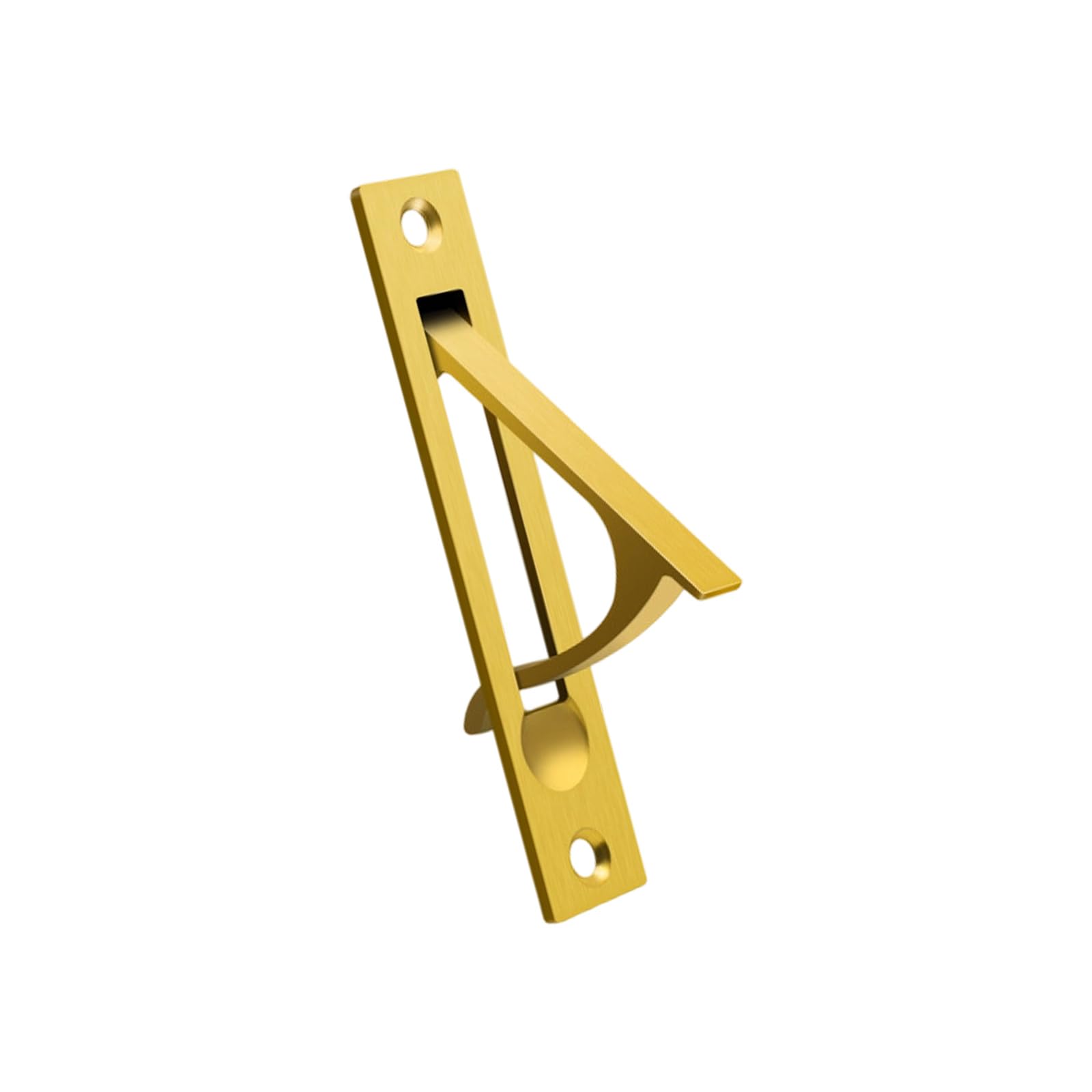 Kaeltsyn Gold Stainless Steel Sliding Door Handle Cabinet Pull Recessed Finger Flush Pulls For Closet, Sliding, Barn Doors Pocket Pulls Cabinet Grips