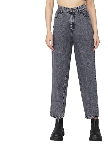 Image of KOTTY Mid Rise Regular Fit Jeans - Tailored Straight Leg Look for Women
