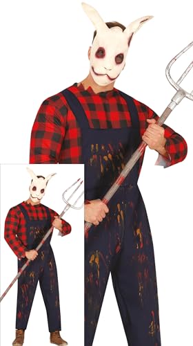 FIESTAS GUIRCA Déguisement Tueur Fermier pour Homme - Costumes d'Halloween pour Homme Taille...