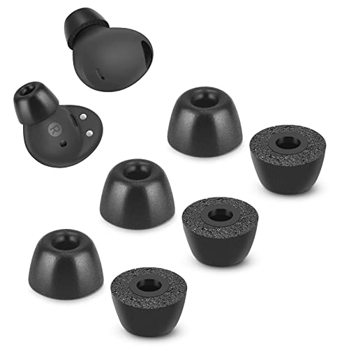 �������t�H�[���`�b�v Samsung Galaxy Buds 2 Pro�p �V���R���C���[�`�b�v�̒ɂ݂Ȃ� ����~�ߌ����p�C���[�`�b�v �[�d�P�[�X�Ƀt�B�b�g �m�C�Y�ጸ �C���z�� 3�g (S�A�u���b�N)