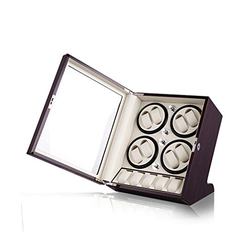 Preisvergleich Produktbild Daily necessities LTD ZZHQ Luxusgeschenk Automatischer Uhrenbeweger, Automatischer Drehuhraufzug 8 + 5 Lederspeicher mit Japan Zu Leisem Motor Einstellbare Uhrenkissen