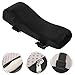 PRETYZOOM 2pcs Thickened Memory Armrest Cushions for Office Gaming Chairs Non-Slip Soft Elbow Pads for Desk Arm Support Fit Armchair Wheelchair Comfort Pads Black Curved Design
