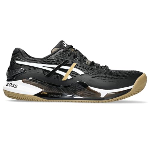 ASICS Resolution 9 Clay Homme Chaussures de Tennis Noir Beige