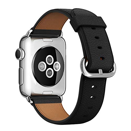 OWSOO Para A-pple Assista 1 2 3 4 5 Pulseira de Couro Universal 38 42 MM Relógio Pulseira de Pulso P