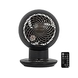 👍 DISEÑO Y COMPLETO: Ventilador de mesa / escritorio con 5 potencias ajustables según sus deseos y una función de "Brisa refrescante" que ajusta automáticamente la velocidad del viento para un flujo de aire natural.