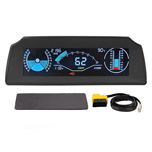 Vehículo universal Pantalla inteligente HUD Tablero de instrumentos del automóvil Velocímetro digital Pantalla de datos multifunción Pantalla del parabrisas con pantalla de velocidad del motor