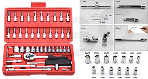 ISC 46 Pcs Socket Set 1/4