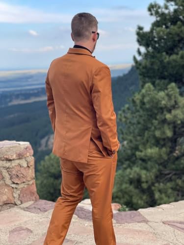 Men's 3 Piece Regualr Fit One Button Formal Business Men Suit Groomsman Tuxedos for Wedding(Blazer+Vest+Pant)2