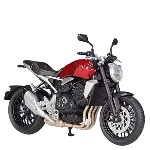 Modèle de moto de course Honda CB1000R 1:12 simulation métal moulé sous pression miniature rouge